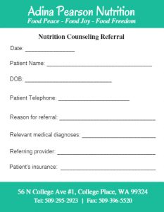 referral form providers adult